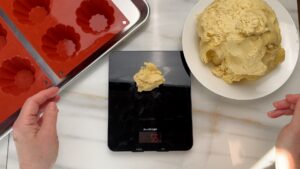 Brioche Abwiegen