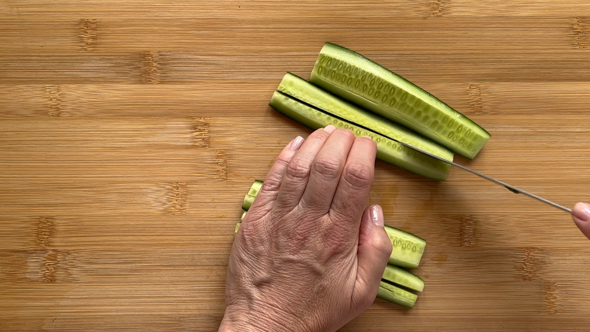 Gurke Achteln Messer