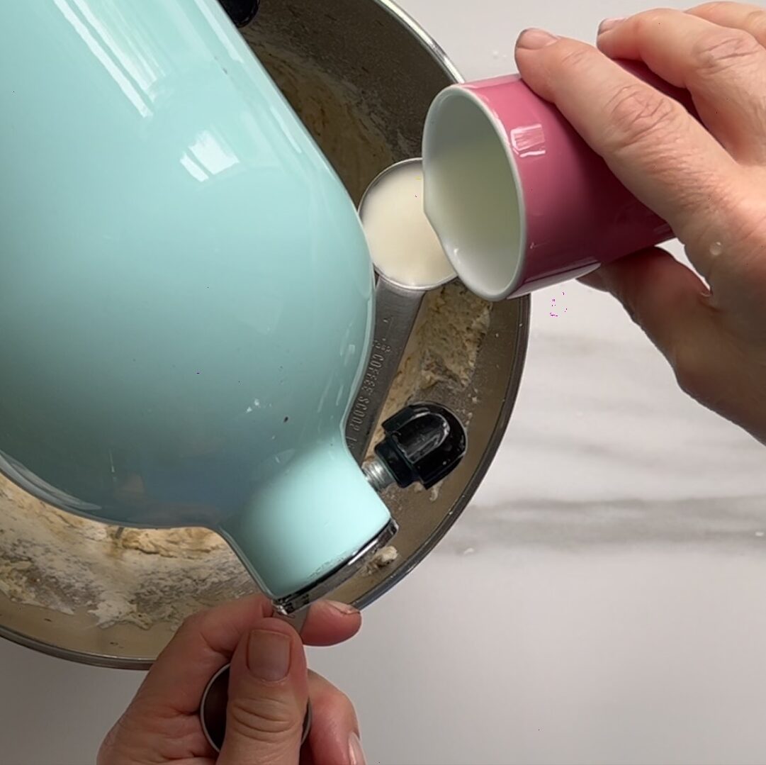 Milch Schüssel Cookiedough Tässchen