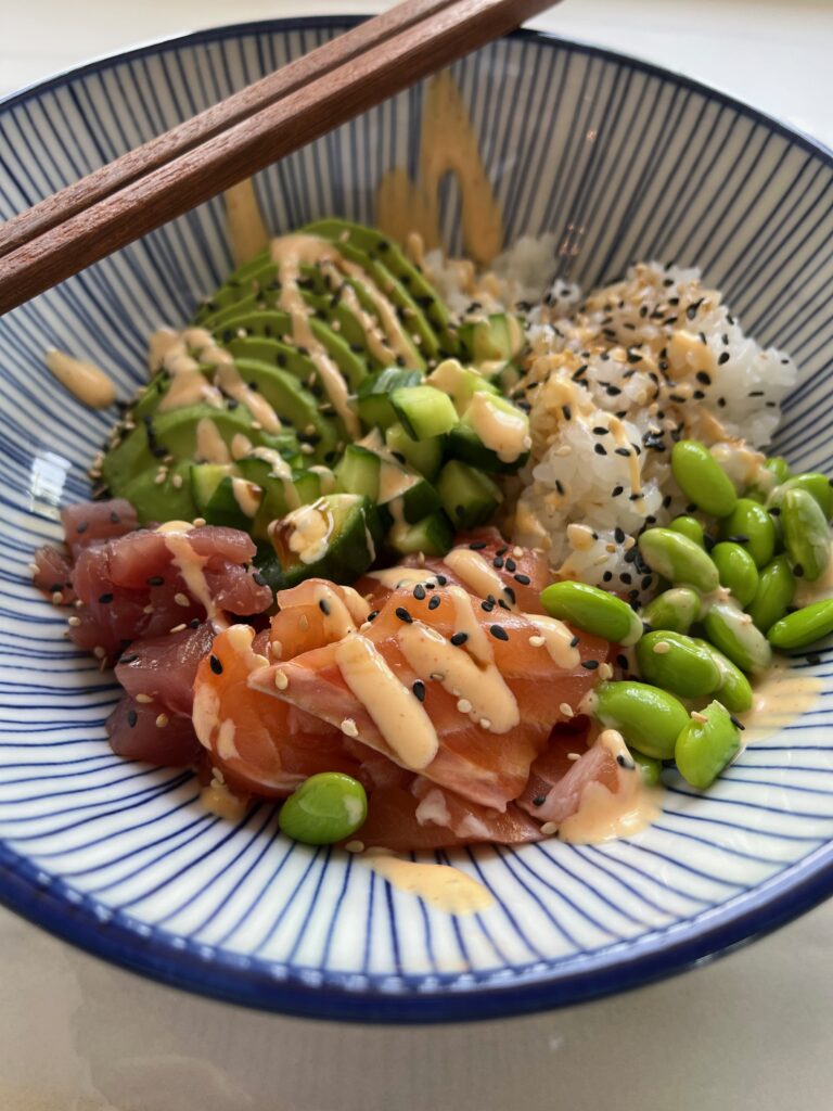 Sushi Bowl Lachs Edamame Avocado