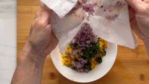 Zwiebel Trocken Tupfen Zugeben
