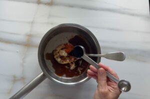 Erdnuss Sauce Fisch Sauce Topf