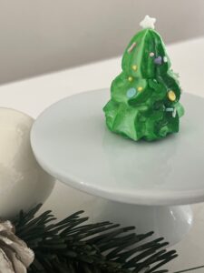Baiser Tannenbäumchen Kleiner Weißer Tortenständer