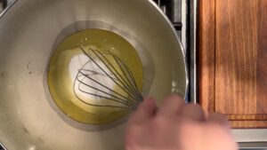 Baiserbäumchen Wasserbad Schüssel Schneebesen