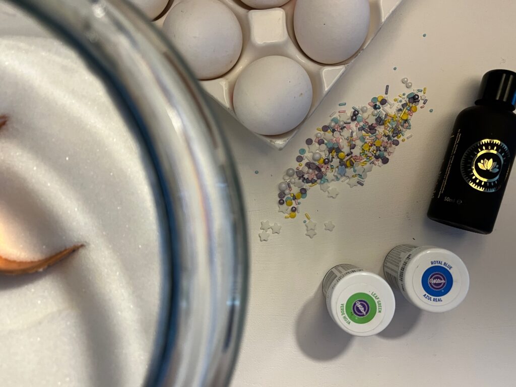 Zutaten Baiser Tannenbäumchen