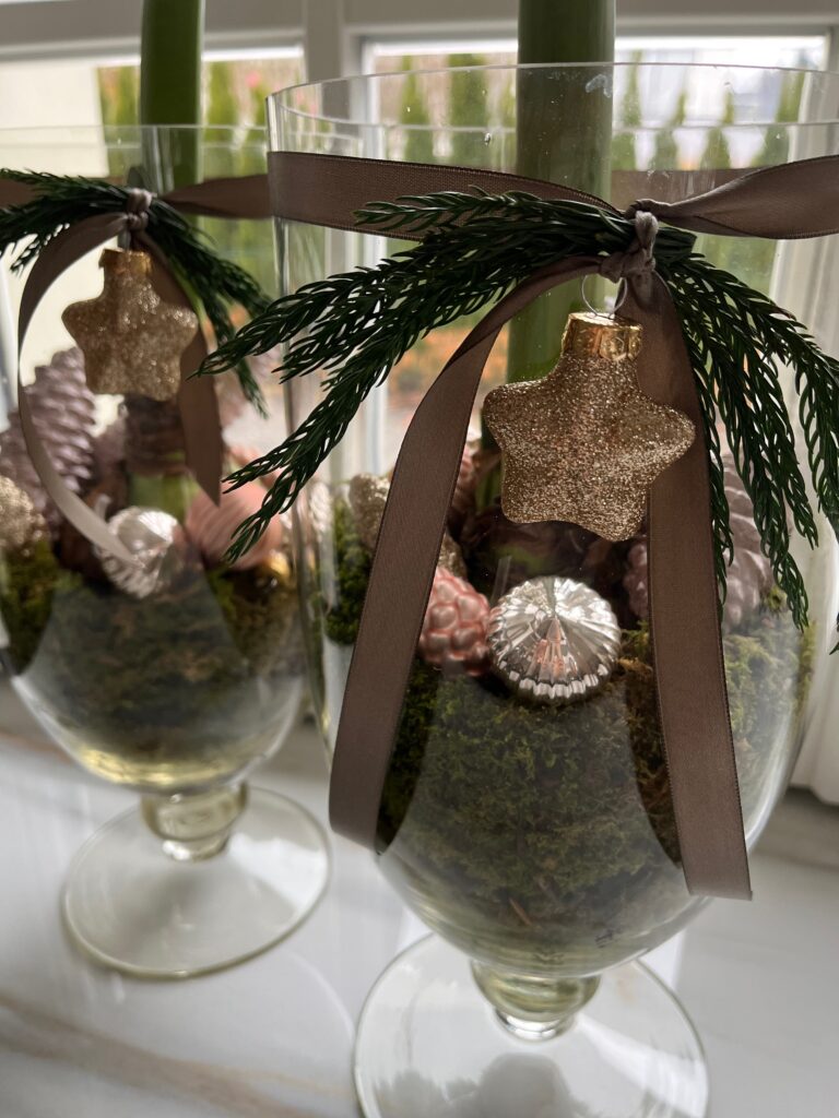 Amaryllis Weihnachtsdekoglas Zwei Fenster
