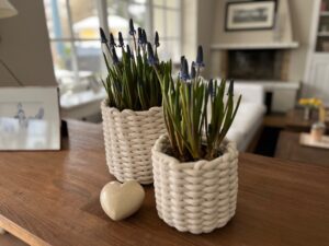 Ikea Muscari Blau Weißer Korb