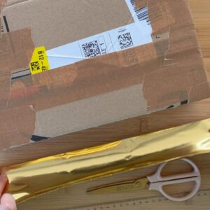 Goldfolie Ankleben Seitenteil Bündig