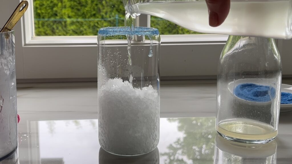 Zuckersirup Und Zitronensaft Glas