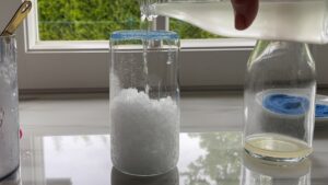 Zuckersirup Und Zitronensaft Glas