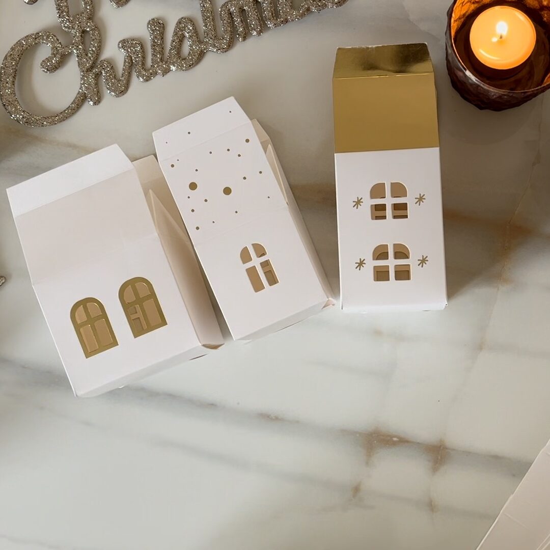 Adventskalender Tedi Haeuschen Gefaltet - Nici at Home