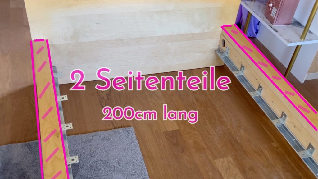 Bettgestell Ueberzug Seitenteile Schaumstoff