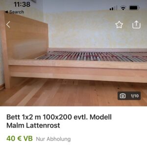 Ikea Malm Bett Ebaykleinanzeigen