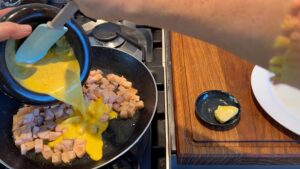 Safransauce Lachs Pfanne