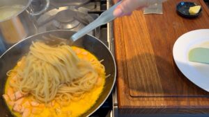 Spaghettiloeffel Linguini Pfanne