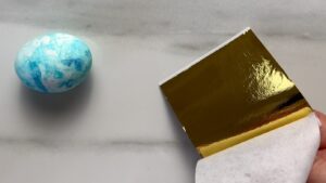 Goldfolie Tuerkis Ei