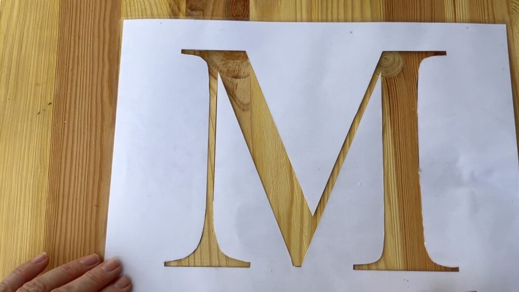 Fertige Buchstaben Schablone