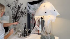 Halloween Deko Spinnen Im Netz