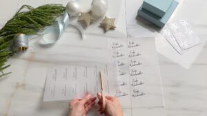 Geschenkeanhänger Ausschneiden Frohe Weihnachten